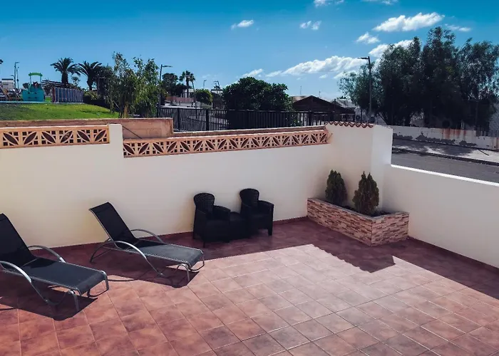 Casa Min-casa Familiar Con Terraza Privada * Caleta De Fuste